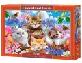 Puzzle 500. Kittens with Flowers.  B-53513 - tantis.pl