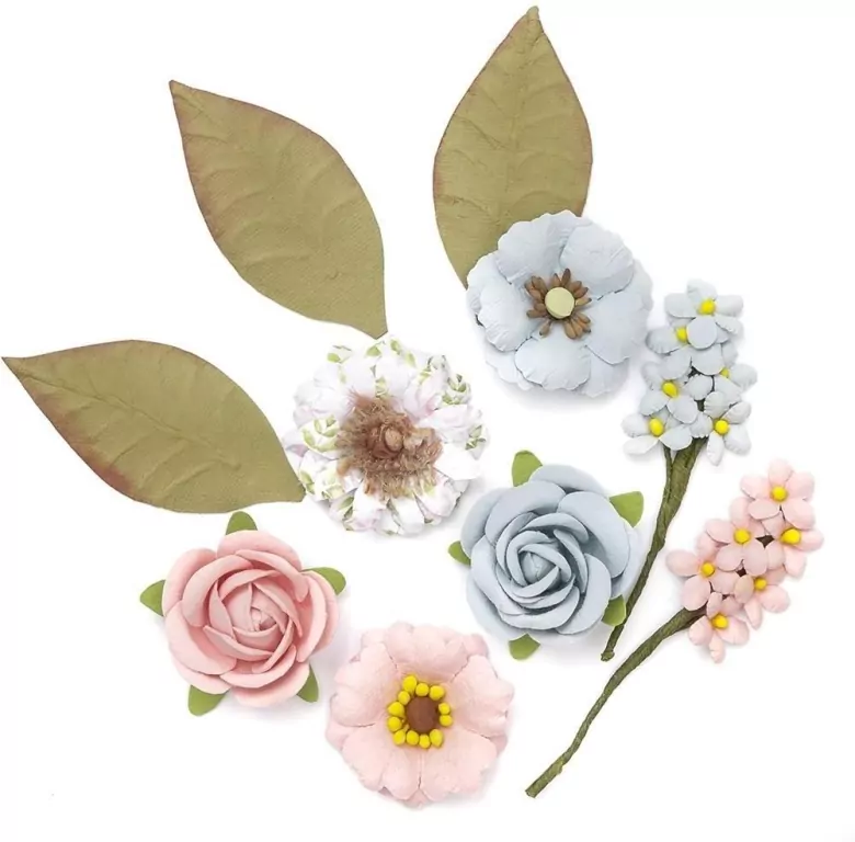 Kwiaty papierowe pink&blue - tantis.pl