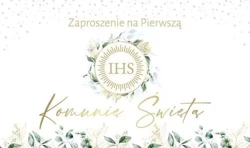 Zaproszenie Komunia (10szt) - tantis.pl