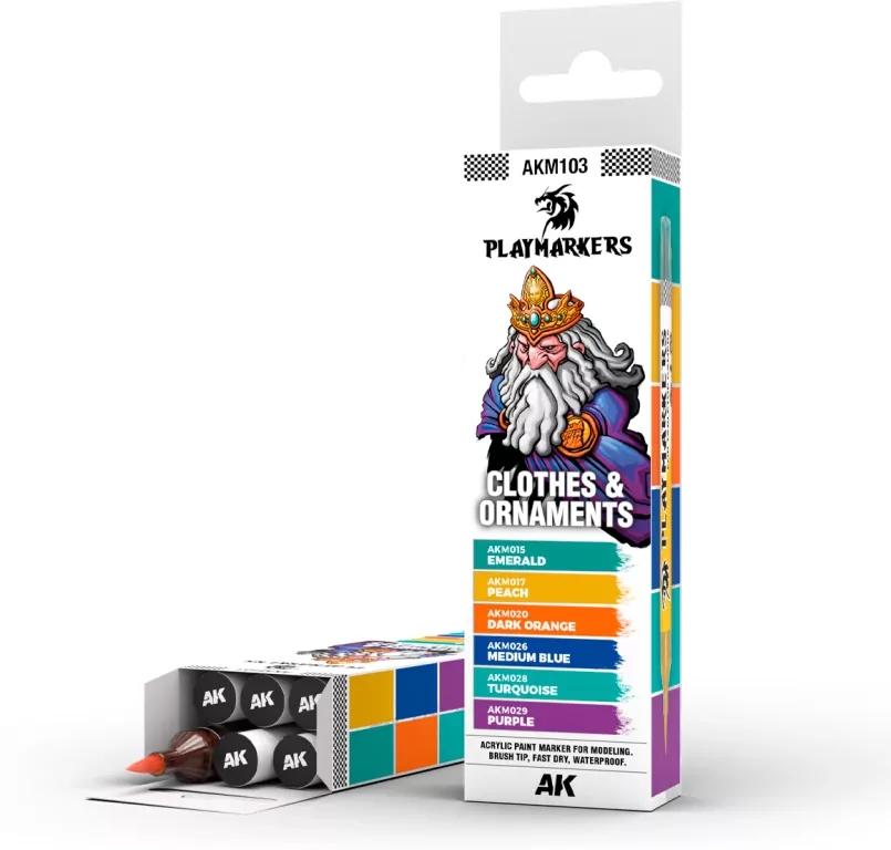 AK Interactive: Playmarkers - Clothes & Ornaments (6) - tantis.pl