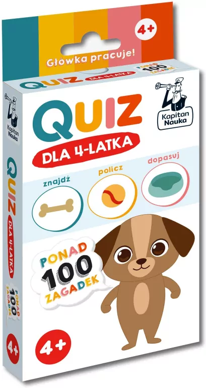 Kapitan Nauka. Quiz dla 4-latka - tantis.pl