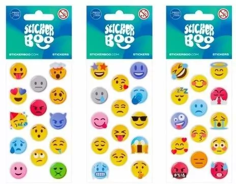 Naklejki Sticker BOO Emotikony mix - tantis.pl
