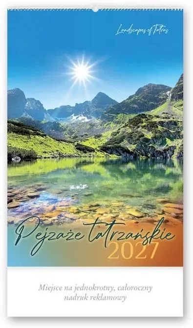 Kalendarz 2027 reklamowy Pejzaże tatrzańskie - tantis.pl