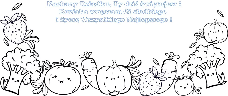 Karnet KW Kolorowanka warzywa Dziadek - tantis.pl