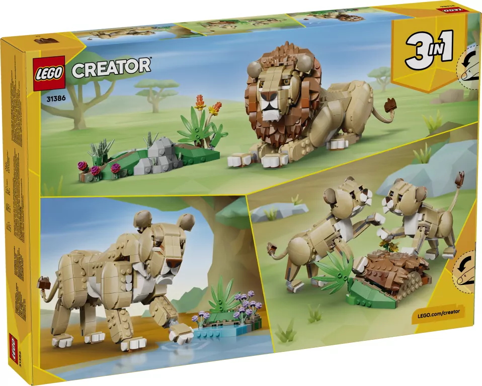 LEGO® Dzikie zwierzęta: Dumny lew 31386 - tantis.pl