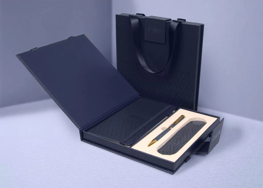 Długopis + notes premium granat - tantis.pl