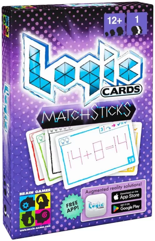 Logic Cards Matchsticks BRAIN GAMES - tantis.pl
