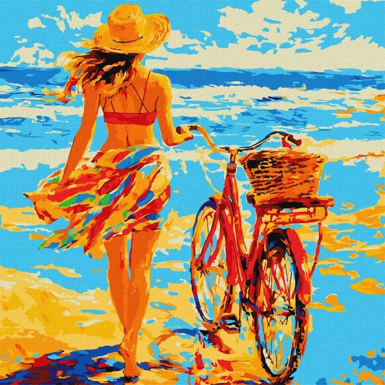Malowanie po numerach - Blisko molo 40x40cm - tantis.pl