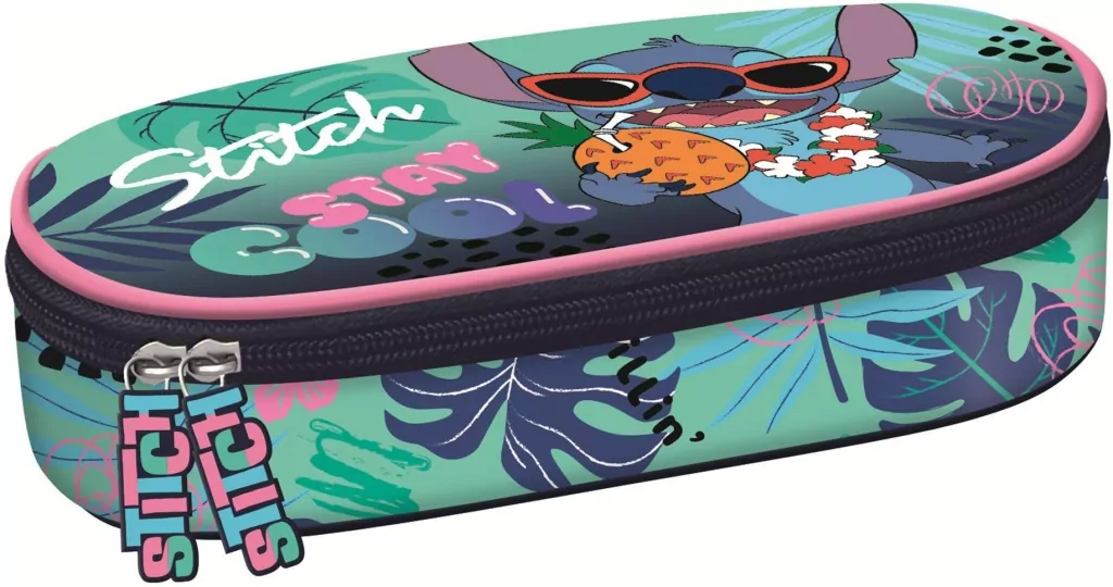 Piórnik saszetka z wewnętrzną klapką Stitch stay - tantis.pl