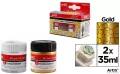Farba akrylowa złoty 35ml + środek tworzący - tantis.pl