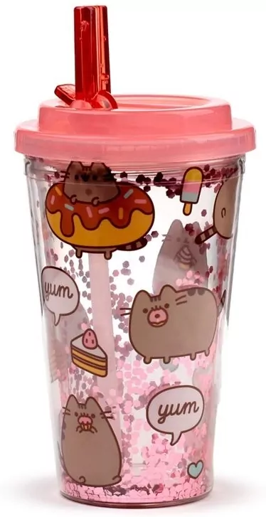 Kubek z słomką i pokrywką Pusheen Foodie - tantis.pl