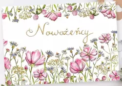 Karnet A5 Ślub Polne kwiaty