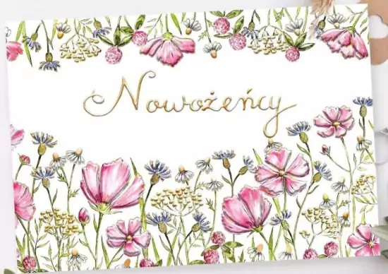 Karnet A5 Ślub Polne kwiaty