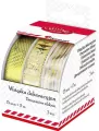 Wstążki tekstylne 15mm/2m 3 wzory - tantis.pl
