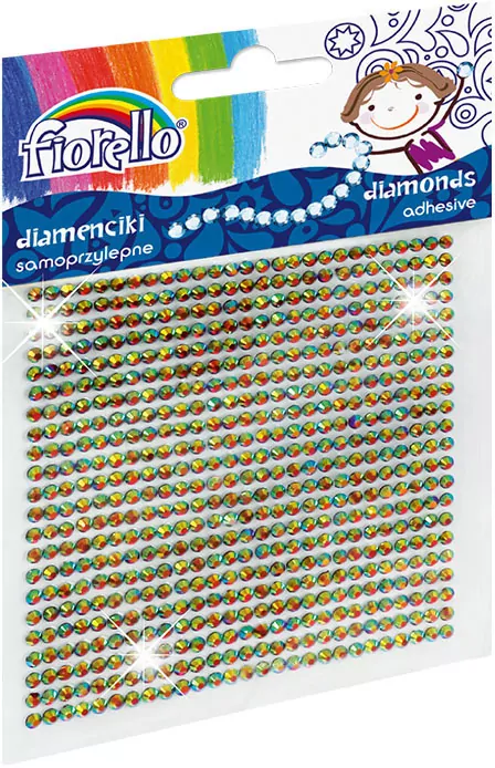 Diamenciki samoprzylepne. Różnokolorowe - tantis.pl