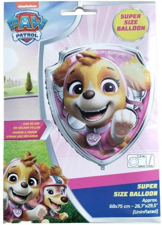 Balon foliowy Nickelodeon Tarcza Skye 68x75cm - tantis.pl