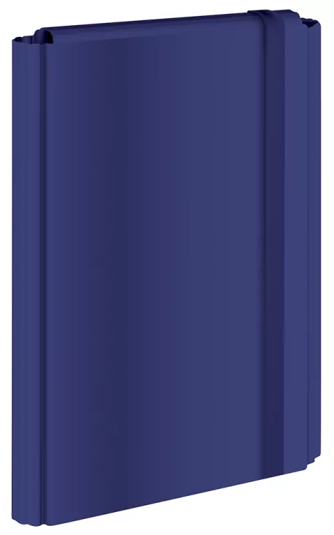 Teczka z gumką A4 twarda oprawa, ciemnoniebieska - tantis.pl
