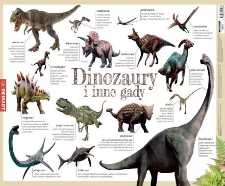 Podkładka na biurko. Dinozaury i inne gady - tantis.pl
