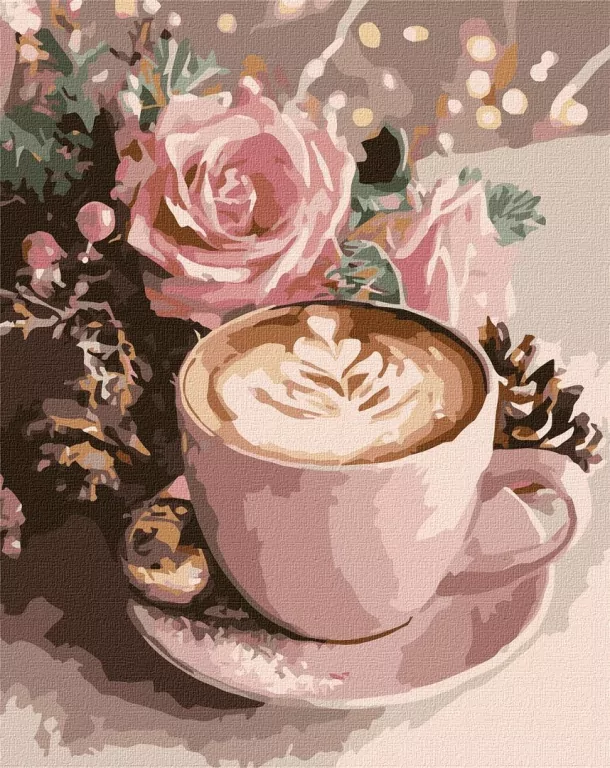 Malowanie po numerach - Noworoczna cappuccino - tantis.pl