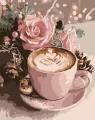 Malowanie po numerach - Noworoczna cappuccino - tantis.pl