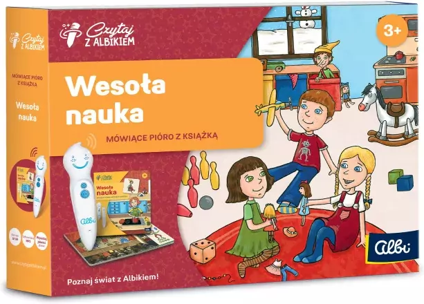 Wesoła nauka. Zestaw z piórem. Czytaj z Albikiem - tantis.pl