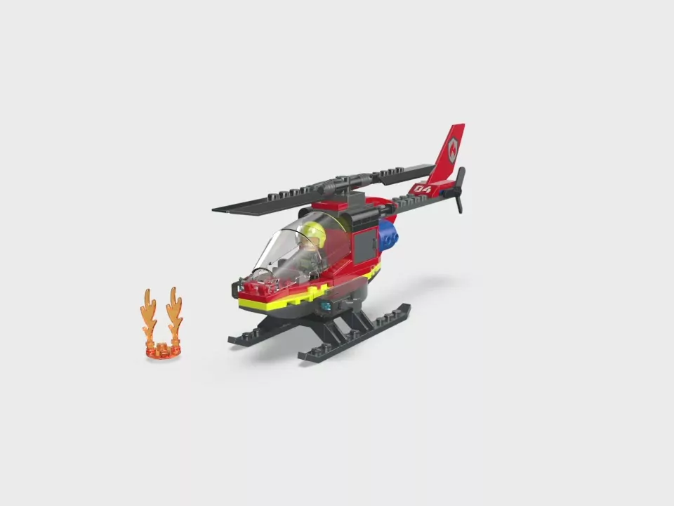LEGO® City. Strażacki helikopter ratunkowy 60411 - tantis.pl