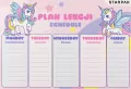 PLAN LEKCJI A5 NAKLEJ NA ZESZ UNICORN STK PB1/24 - tantis.pl