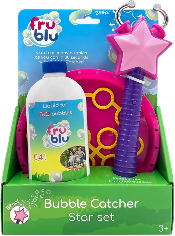 Fru Blu Łapacz baniek Gwiazdka + płyn 0,4l - tantis.pl