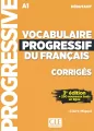 Vocabulaire progressif du Francais niveau debutant A1 klucz 3ed - tantis.pl