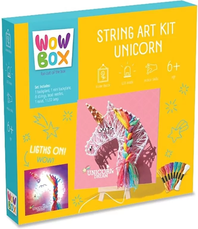 Wow Box. Zestaw sznurkowy Jednorożec - tantis.pl