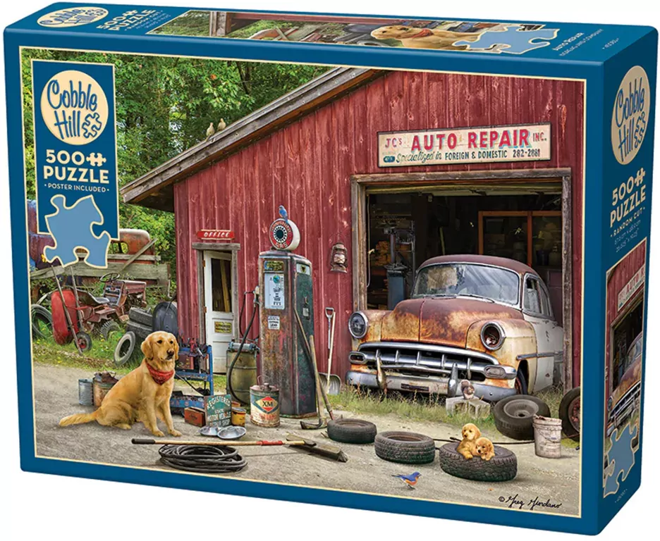 Puzzle 500 Warsztat samochodowy 113622 - tantis.pl