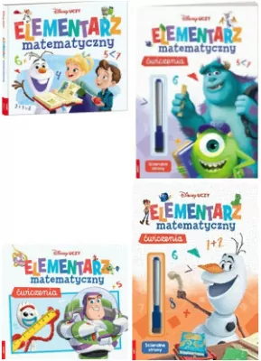 Pakiet: Disney uczy. Zestaw do nauki matematyki od podstaw: Elementarz + ćwiczenia