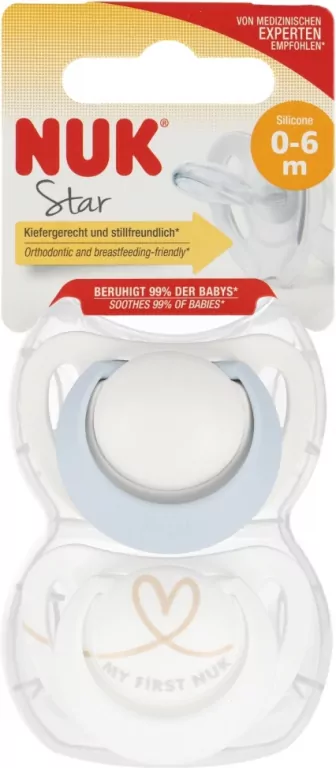 NUK. Star. Smoczki. 0-6 miesięcy - tantis.pl