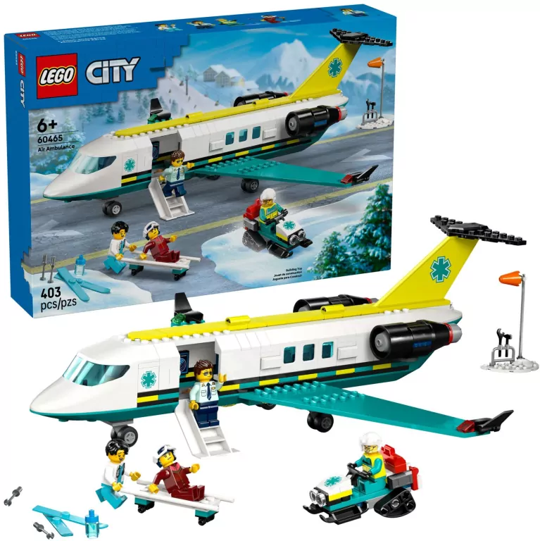 LEGO® City. Samolot pogotowia ratunkowego 60465 - tantis.pl