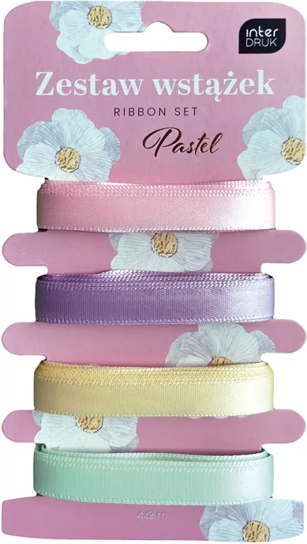 Zestaw wstążek 4x2m Pastel - tantis.pl