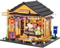 Składany drewniany model LED. Corner Grocery Store - tantis.pl