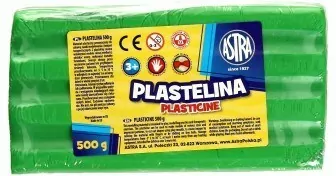 Astra. Plastelina 0.5kg, Zielony - tantis.pl