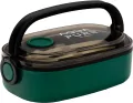 Śniadaniówka Aqua Pure + sztućce green/black ASTRA - tantis.pl