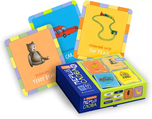 Zestaw kart. Kolekcja dziecka. Pierwsze słowa w.UA