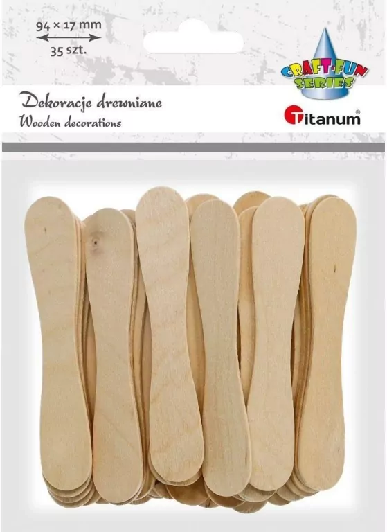 Drewniane patyczki łyżeczki 17x94mm 35szt - tantis.pl