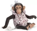 Małpka hiszpańska Lola w rampersie w kwiatki 32cm - tantis.pl