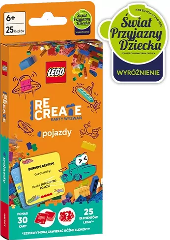 Lego Recreate. Karty wyzwań. Pojazdy - tantis.pl