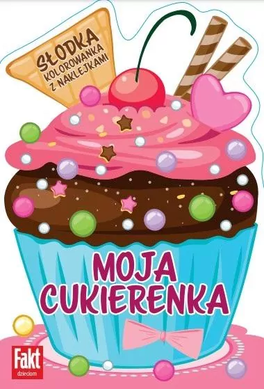 Moja cukierenka. Słodka kolorowanka z naklejkami - tantis.pl