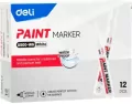 Marker olejowy 2mm biały  DELI - tantis.pl