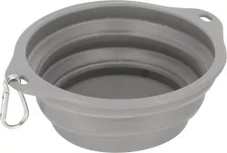 Miska silikonowa składana szara 19cm