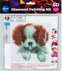 Diamentowa mozaika 5D - Puppy 20x20 80868