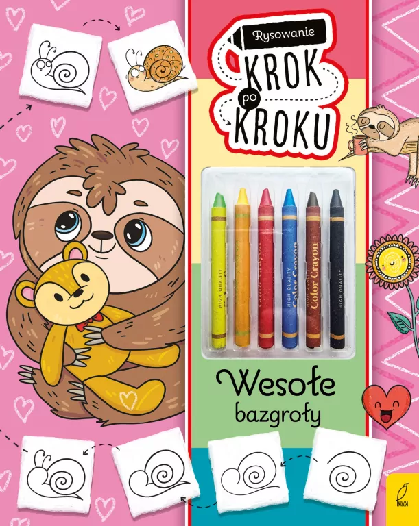 Wesołe bazgroły. Rysowanie krok po kroku z kredkami - tantis.pl