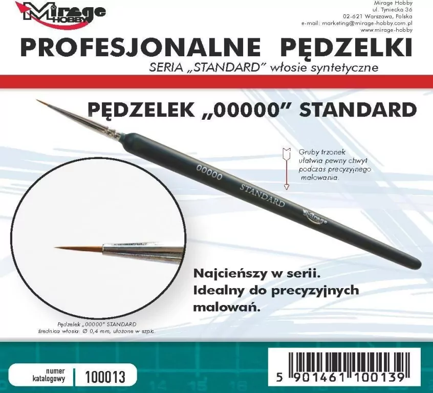 Pędzelek standard 00000 - tantis.pl