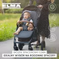 Caretero Elma wózek spacerowy ciemny grafit - tantis.pl