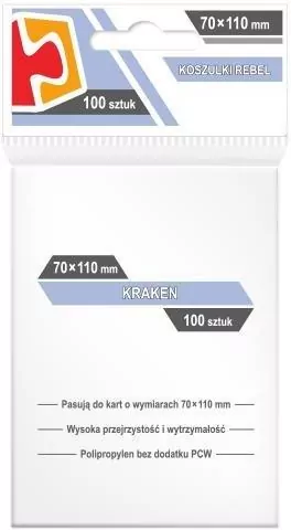 Koszulki na karty 100. 70 x 110 mm. Kraken - tantis.pl